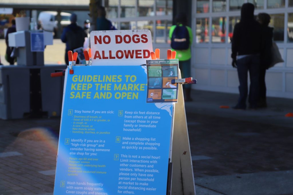 Farmers markets across the Northwest are asking shoppers to help everyone stay safe by following public health guidelines.