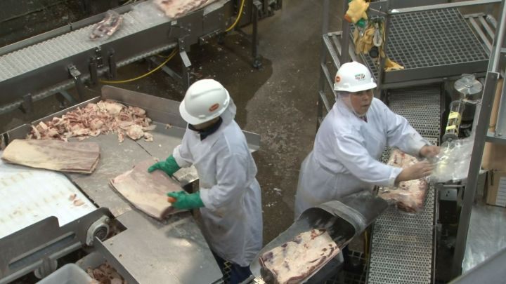 File photo of a Tyson Foods meat processing plant. A Tyson facility in Wallula, Washington, is dealing with an expanding coronavirus outbreak. Courtesy of Tyson Foods