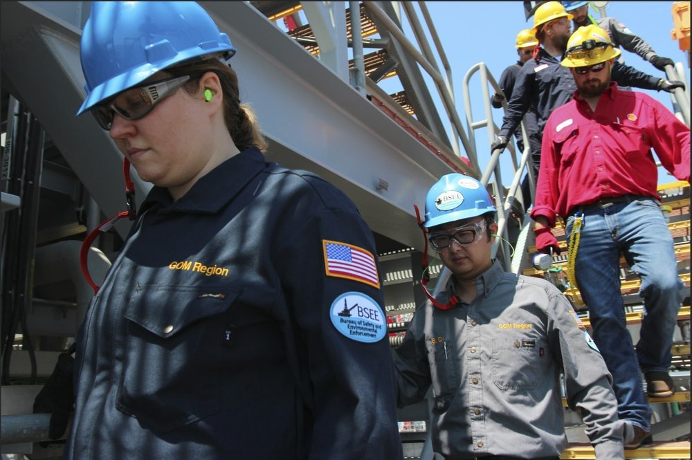 Engineers from the U.S. Bureau of Safety and Environmental Enforcement