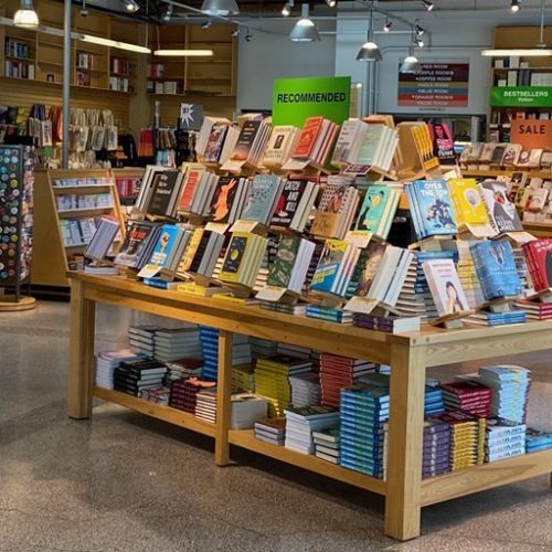 Powell' Books front room in Portland Oregon