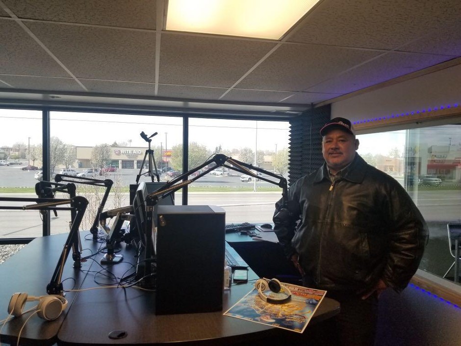 Radio La Ley Co-host Jose Garcia just finished recording his new weekly series, Acción Rural Hispana, which focuses on education and informing Spanish speakers about coronavirus. March, 29,2020. 