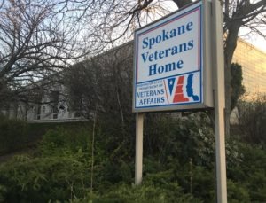 Washington's Dept. of Veterans Affairs confirmed a resident's coronavirus-related death at the Spokane Veterans Home, the first at a Washington veterans facility. CREDIT: Scott Leadingham/NWPB