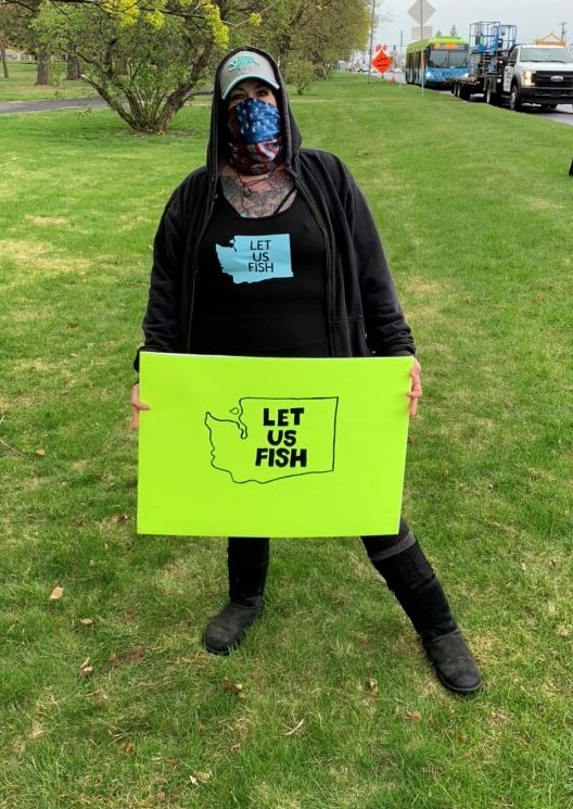 Terah Altman says she lives off grid and depends on fishing for much of her food. She supports social distancing and health safety measures but thinks the fishing ban is "unacceptable."