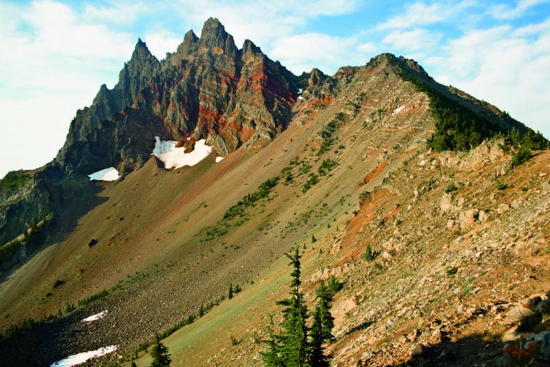Three Fingered Jack in Oregon along the Pacific Crest Trail. CREDIT: Ryan Weidert/PCTA