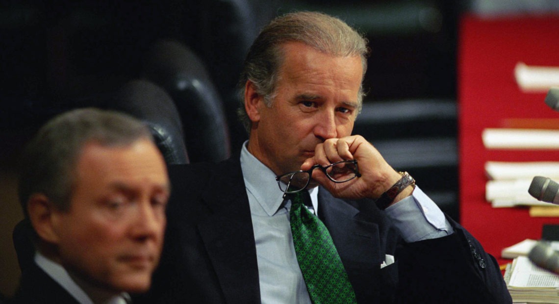 In 1993, Joe Biden, the current presumptive Democratic presidential nominee, was serving as a U.S. senator from Delaware. John Duricka/AP