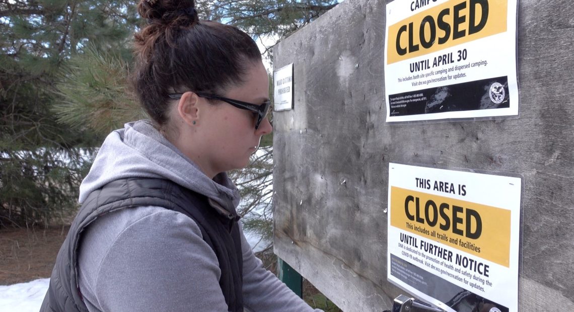 State-managed parks, forest, natural areas and other access points like boat launches are closed until at least May 5 to comply with Gov. Jay Inslee's continued "stay home, stay healthy" order. CREDIT: Washington DNR