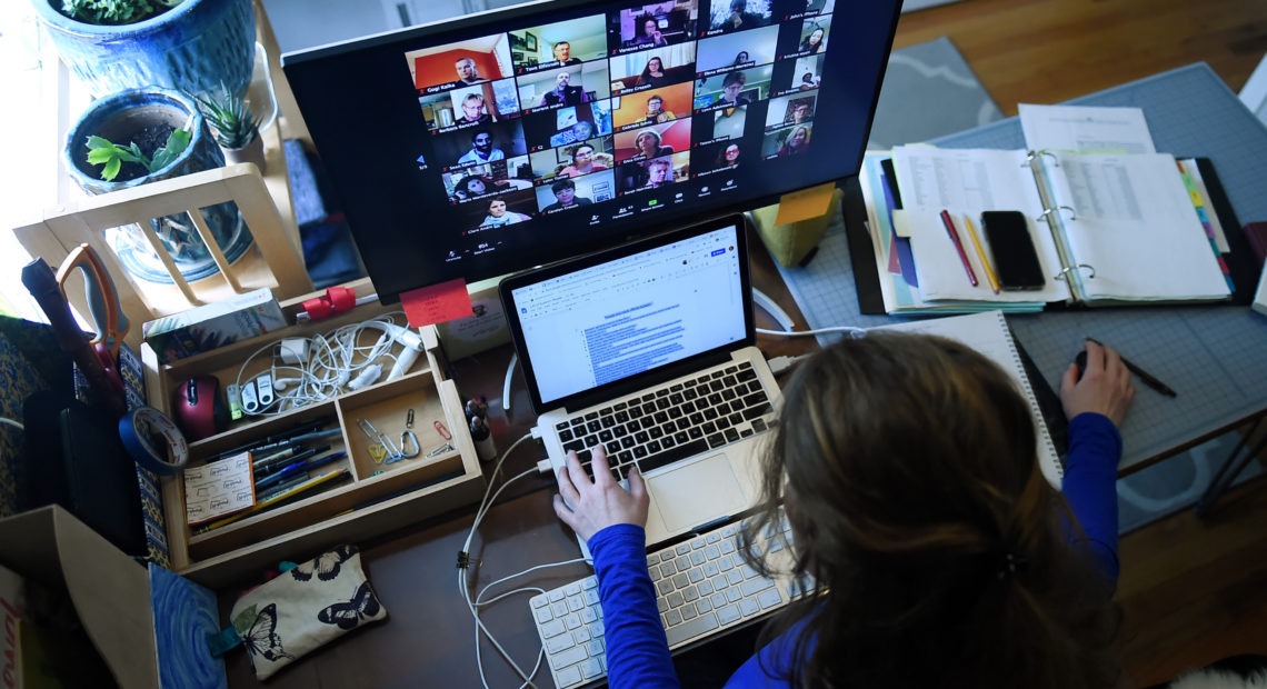 Millions of people are using Zoom to communicate, but the company is facing mounting scrutiny over whether it is adequately protecting users. Olivier Douliery/AFP via Getty Images