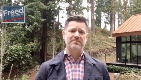 Former Bothell Mayor Joshua Freed has criticized Jay Inslee's response in frequent videos on Twitter and Facebook and said a governor needs to focus on more than one thing at a time -- including the state's economy.