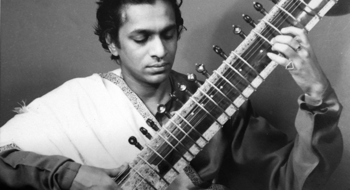 Pictured here in his late 20s, Ravi Shankar was hugely important in popularizing Indian classical music in Western pop music. He would have turned 100 years old today. Courtesy of the Shankar family