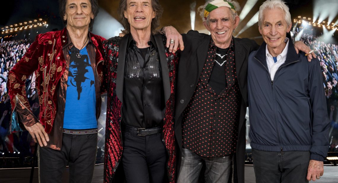 The Rolling Stones. From left: Ronnie Wood, Mick Jagger, Keith Richards and Charlie Watts.