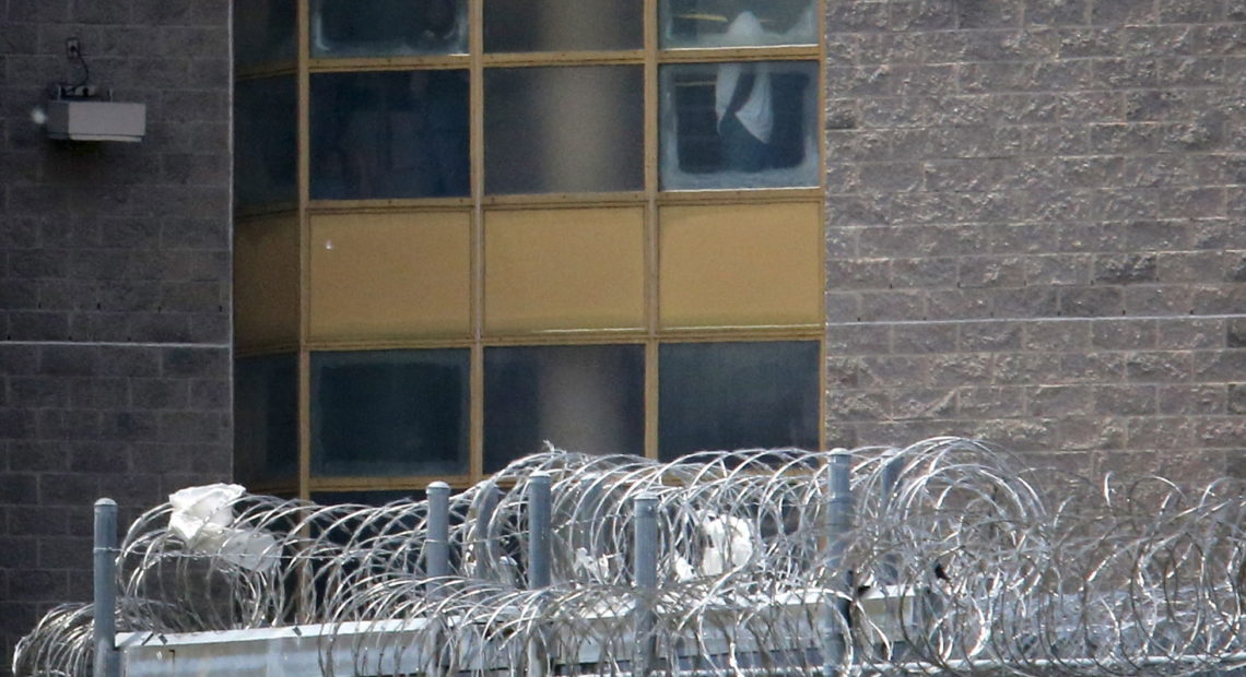 Inmates are seen at the Hudson County Correctional Center in Kearny, N.J. in 2015.