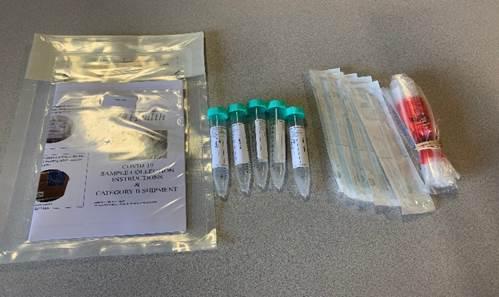 A COVID-19 test kit. Washington Gov. Jay Inslee has instructed state health officials to test all nursing home staff and residents in the coming weeks, according to a state doctor.