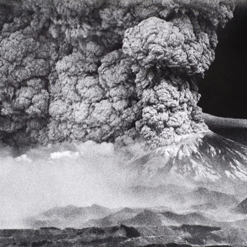 The 1980 eruption of Mount St. Helens sent a plume of ash that blotted out the sun in parts of Washington and North Idaho. The ash fell like snow, drifted as deep as two feet, and crushed crops, halted transportation and caused businesses to close. CREDIT: Christopher Anderson / Courtesy of Spokesman Review Archives