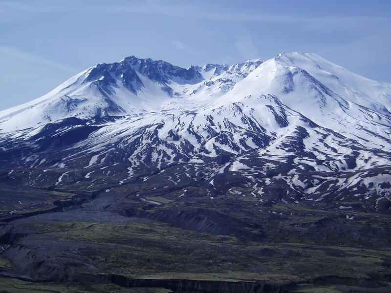 File photo. A classic view of Mount St. Helens from the Johnston Ridge Observatory and Visitor Center