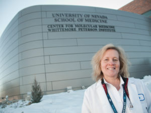 In 2011, Judy Mikovits was fired from the Whittemore Peterson Institute for Neuro-Immune Disease, in Reno, Nev. She was then accused of stealing notebooks and a computer. David Calvert/AP