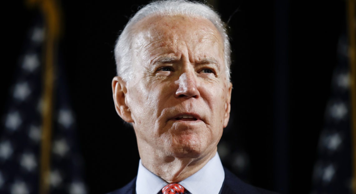 Former Vice President Joe Biden, the presumptive Democratic presidential nominee, directly addressed a sexual assault allegation against him for the first time on Friday. CREDIT: Matt Rourke/AP