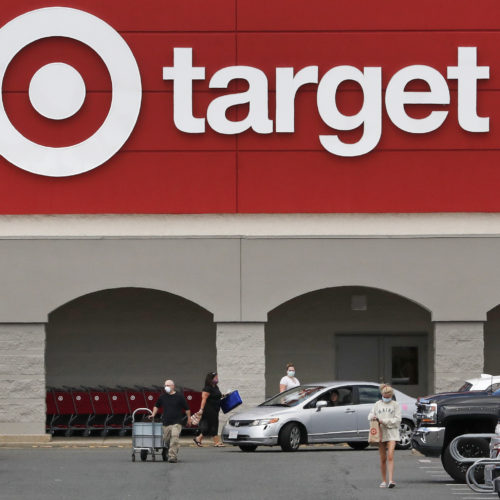 Target said it relied on its physical stores to fill 80% of online sales in the past three months.