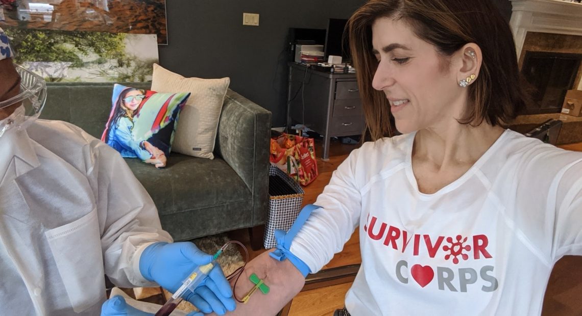 Diana Berrent established Survivor Corps, a grassroots clearinghouse for COVID-19 survivors interested in donating blood plasma to organizations developing therapies that might combat the disease.