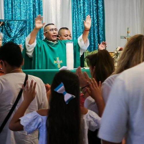 After being removed from the Catholic and Anglican churches, Father Antonio Castañeda preaches at his new church, Iglesia del Espíritu Santo, or Holy Spirit Church. Castañeda has been charged with 22 counts of battery, sexual battery, attempted sexual battery and attempt to prevent a witness/victim from prosecuting.