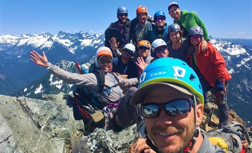 Kaf Adventures leads guided climbs of Washington and Oregon peaks, like this one in the Washington Cascades. But the business was largely put on hold as coronavirus shutdowns required. Courtesy of Kaf Adventures via Facebook