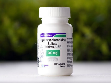A bottle of hydroxychloroquine tablets in Texas City, Texas. The Food and Drug Administration has rescinded its emergency use authorization for the drug. CREDIT: David J. Phillip/AP