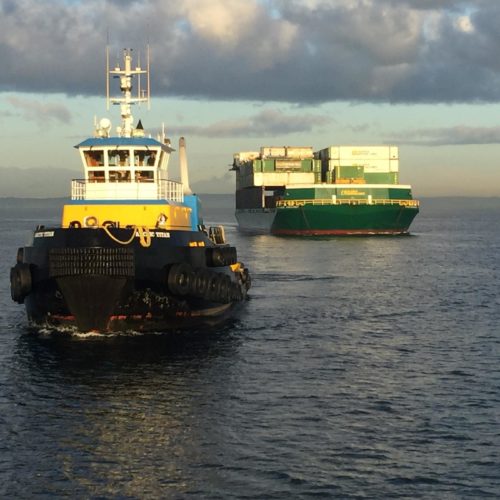 Western Towboat tugs depart Puget Sound every week of the year to deliver essential supplies to Alaskan towns by barge.