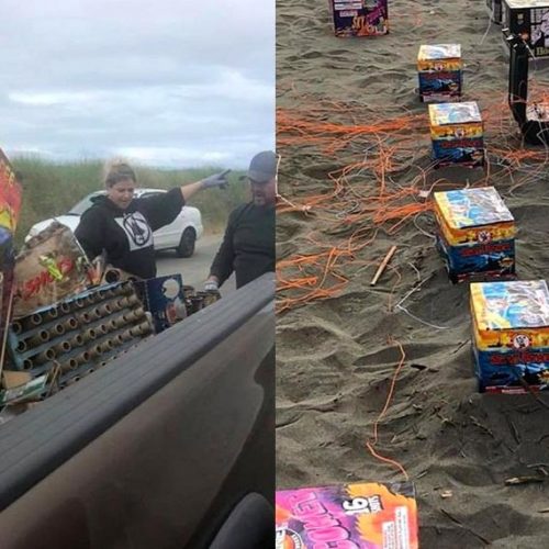 On July 5, 2019, volunteers on the Long Beach Peninsula collected approximately 16 tons of trash left behind by Independence Day revelers.