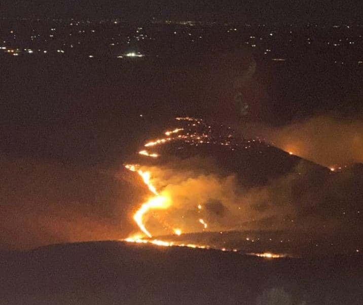 The Saddle Mountain Fire began the afternoon of July 6, 2020, burning in a sensitive area of central Washington at a wildlife refuge, part of the Hanford Reach National Monument. Courtesy of SE WA Interagency Incident Management Team