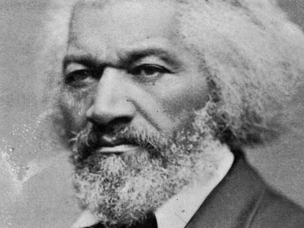 A statue of the abolitionist and writer Frederick Douglass, pictured here, was torn from its base in Rochester, N.Y., on the anniversary of his famous speech "What to the Slave Is the Fourth of July?" CREDIT: AP
