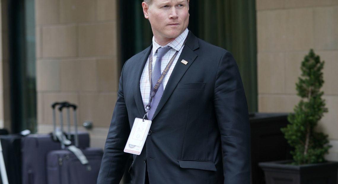 Rep. Steve Watkins, R-Kan., pictured in 2018, called the charges "hyperpolitical." CREDIT: Pablo Martinez Monsivais/AP