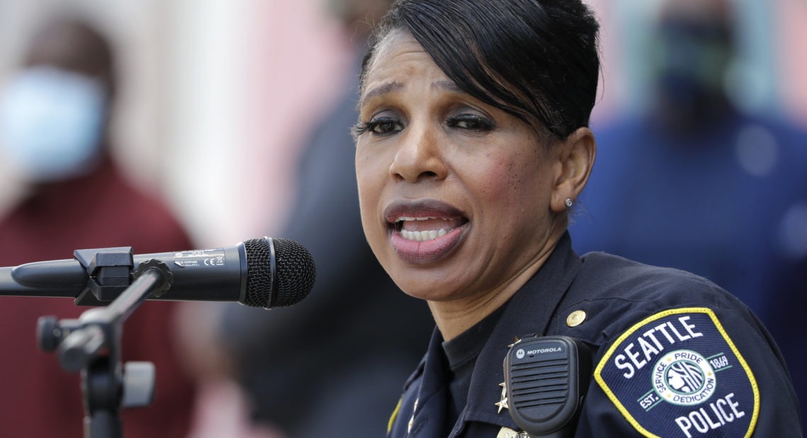 Seattle Police Chief Carmen Best said in a letter to the department: "This was a difficult decision for me, but when it's time, it's time." CREDIT: Elaine Thompson/AP