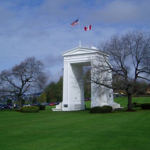 Peace Arch Park reportedly is the scene of lots of weddings this summer featuring Canadian-American couples seeking to ease their border crossing status.