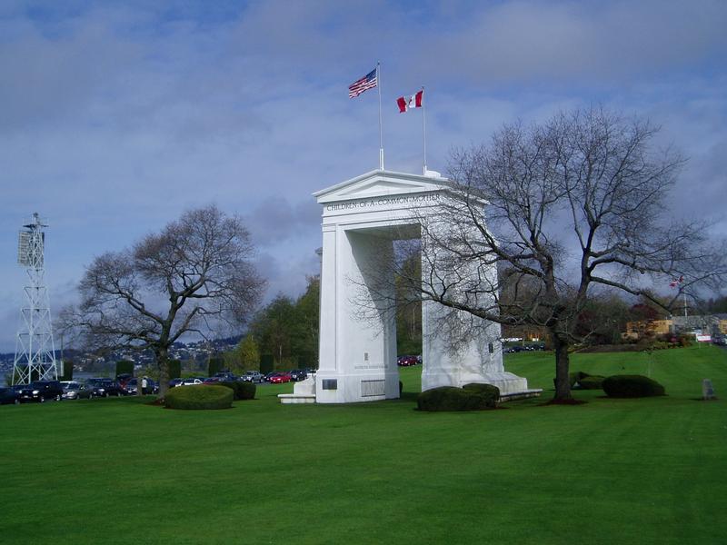 Peace Arch Park reportedly is the scene of lots of weddings this summer featuring Canadian-American couples seeking to ease their border crossing status.