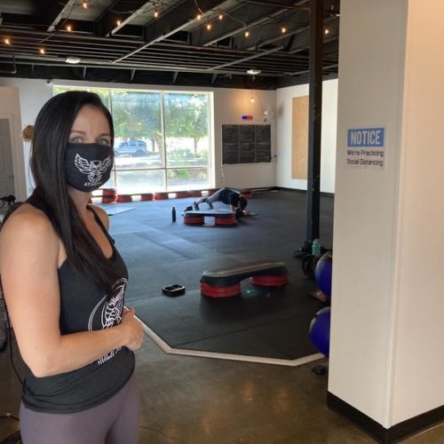 Tiffany Krueger, owner of Athena Fitness and Wellness in Olympia, says the governor's new 17-foot distancing rule for fitness clubs is unfair and could put her out of business. Courtesy of Tiffany Krueger