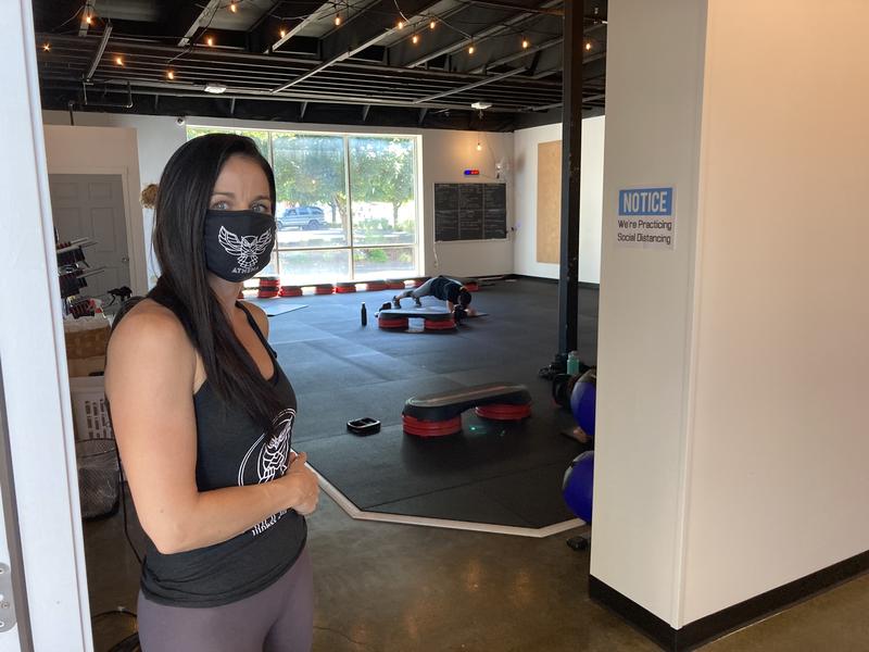 Tiffany Krueger, owner of Athena Fitness and Wellness in Olympia, says the governor's new 17-foot distancing rule for fitness clubs is unfair and could put her out of business. Courtesy of Tiffany Krueger