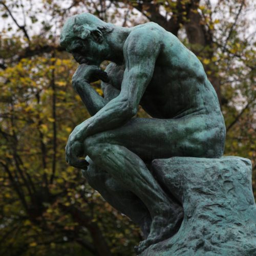 The Rodin Museum in Paris is selling sculptures to pay the bills — and that's exactly as the artist intended. When he died in 1917, Auguste Rodin left the museum plaster casts for just this purpose. Above, The Thinker (Le Penseur) is pictured ahead of the Musée Rodin's reopening in November 2015. CREDIT: Joel Saget/AFP via Getty Images