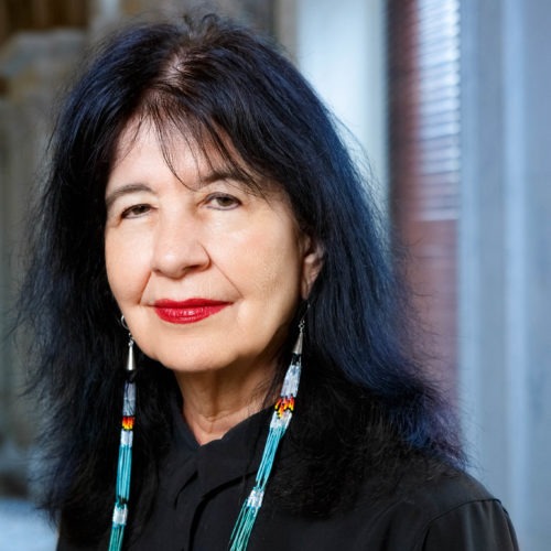 U.S. Poet Laureate Joy Harjo has authored numerous books of poetry, two children's books and a memoir, Crazy Brave. She is a mem­ber of the Mvskoke Nation. Shawn Miller/Library of Congress