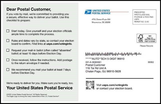 This election mailer was sent out nationally to every postal customer in September 2020. But Washington state election officials say it's confusing and inaccurate for Washington voters in the already all-vote-by-mail state.