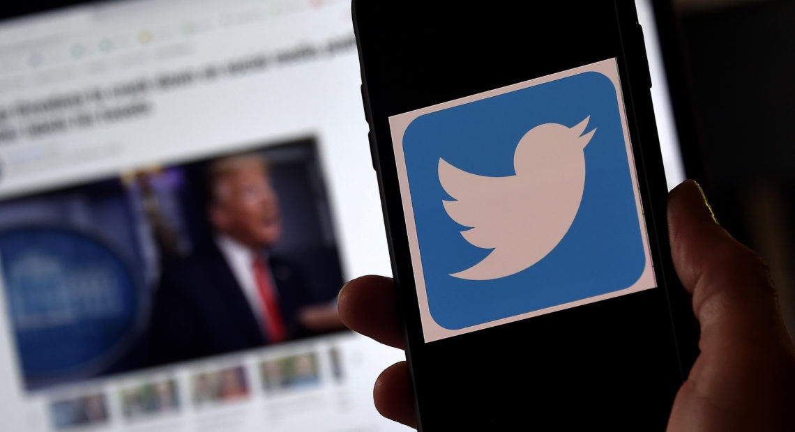 Twitter says it will crack down on attempts to undermine faith in the November election or incite unrest. CREDIT: Olivier Douliery/AFP via Getty Images