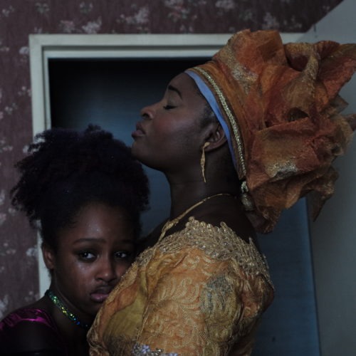 Amy (left), played by Fathia Youssouf, and her mother Mariam, played by Maïmouna Gueye, in a still from the film, Cuties. CREDIT: Jean-Michel Papazian/Netflix