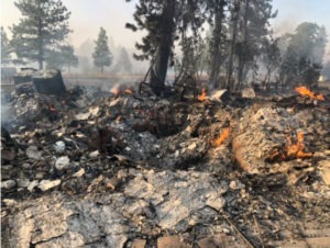 Malden, WA wildfire damage