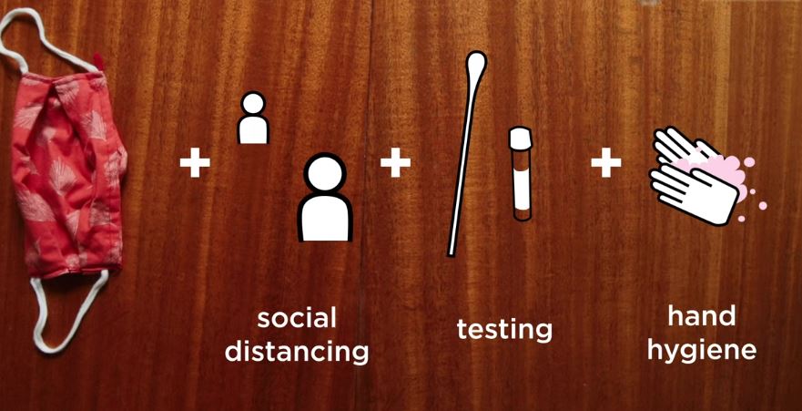 Face masks aren't a panacea that will prevent all transmission of the coronavirus or end any pandemic. But combined with social distancing, testing and good hand hygiene, they can be very effective in driving down transmission rates. CREDIT: NPR video