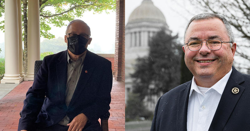 One candidate embraces masks, the other shuns them. It's just one of the many differences between Washington's candidates for governor this year.