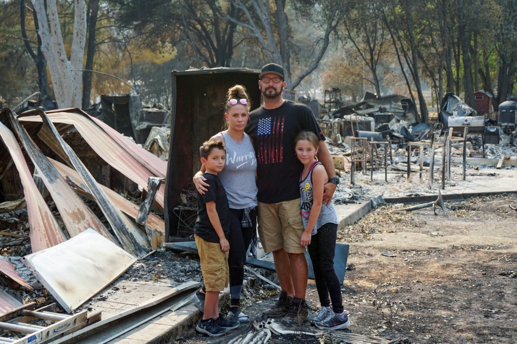 The Montanos had 10 minutes to evacuate their Vacaville home as a wildfire closed in. Tens of thousands of others have evacuated this year due to wildfires in the West. Lauren Sommer/NPR
