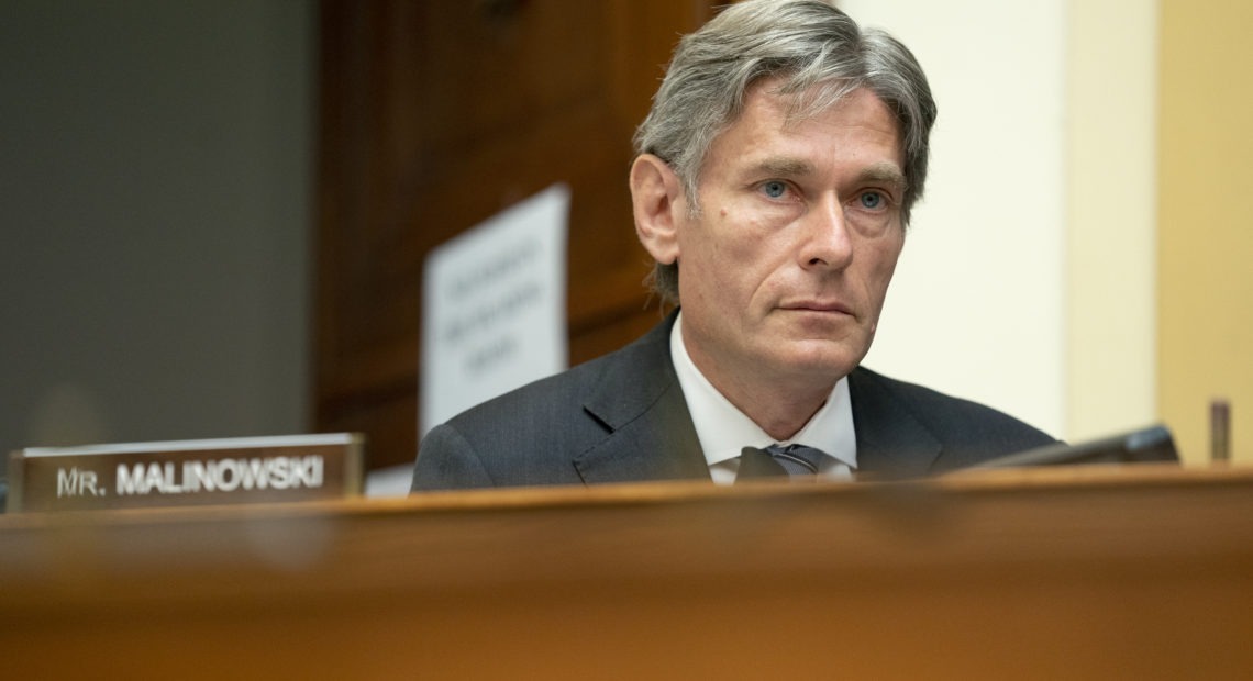 Rep. Tom Malinowski, D-N.J., is the lead sponsor of a House resolution condemning QAnon and the conspiracy theories it promotes. Stefani Reynolds/AP