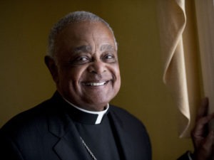 In this 2019 file photo, Washington D.C. Archbishop Wilton Gregory poses for a portrait following mass at St. Augustine Church in Washington. Pope Francis has named Gregory among 13 new cardinals. CREDIT: Andrew Harnik/AP