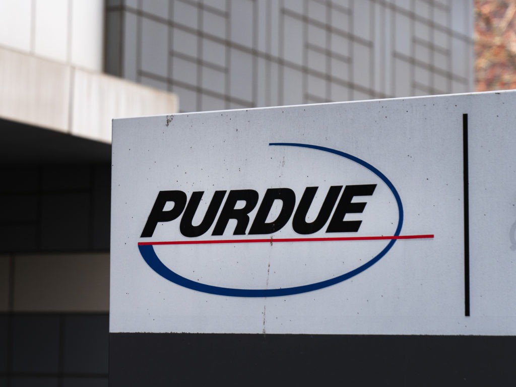 Purdue Pharma headquarters in Stamford, Conn., in 2019. Purdue Pharma, the maker of OxyContin, and its owners, the Sackler family, have faced hundreds of lawsuits over the company's alleged role in the opioid epidemic that has killed more than 200,000 Americans. CREDIT: Drew Angerer/Getty Images