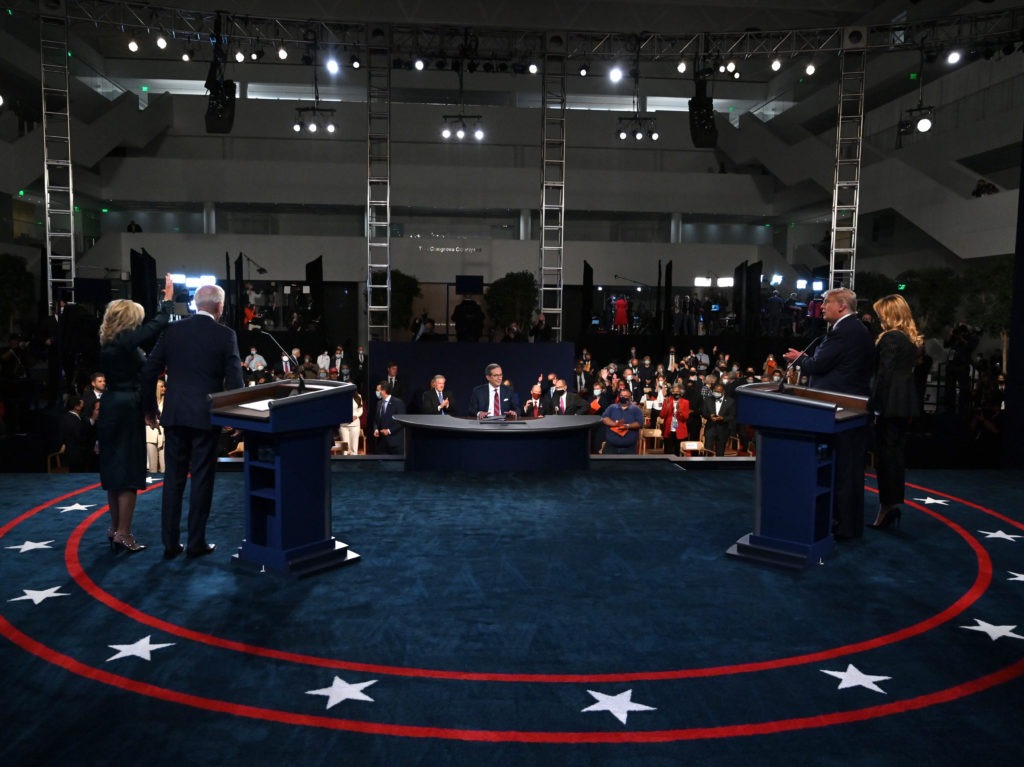 The second presidential debate, previously scheduled for Oct. 15 in Miami, Fla., has been canceled. Pool/Getty Images