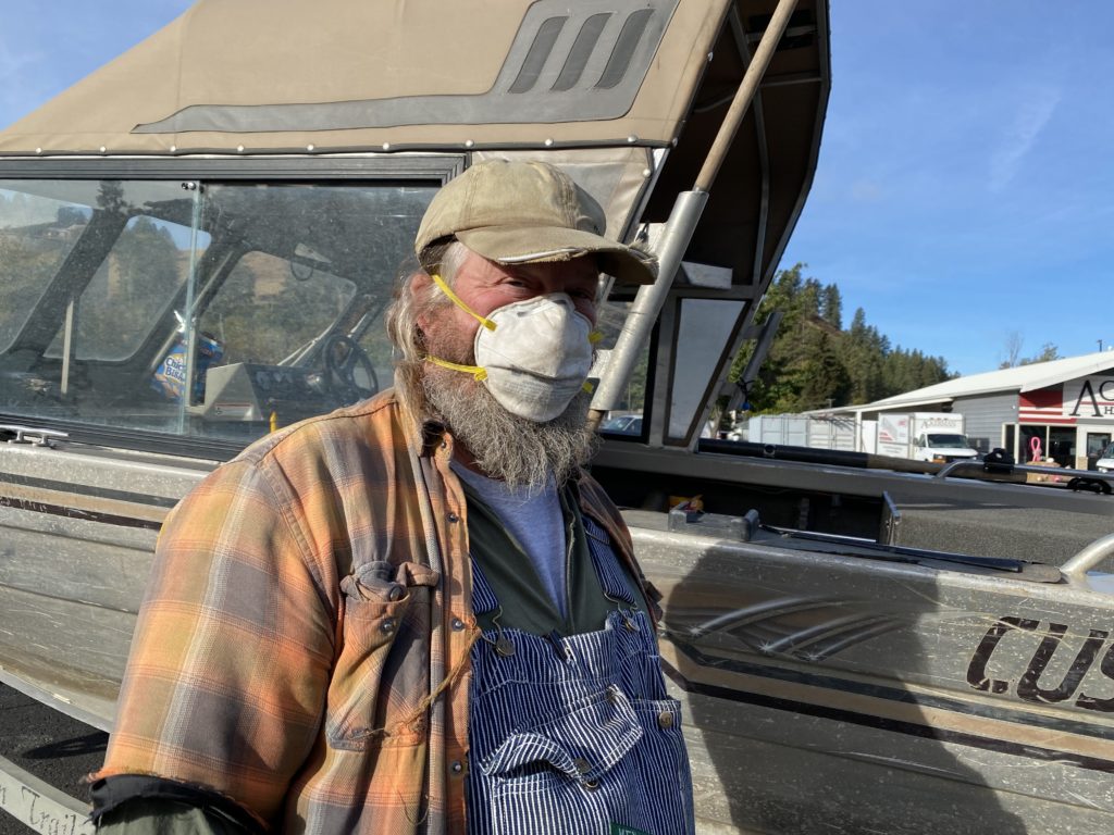 Chris Boyd of Palouse, Washington, near Colfax, raises the quail species Coturnix, which are popular to feed to birds of prey. He's not a Trump supporter. He calls the president the 