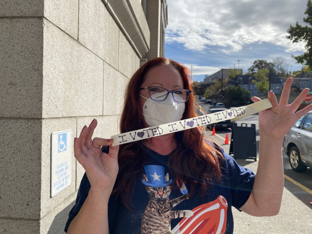 Katrina Arnell of The Dalles says she wasn't able to get married this year, lost her job and couldn't see her grandmother much due to the pandemic. She's hoping for a vaccine, and a return to civility: 